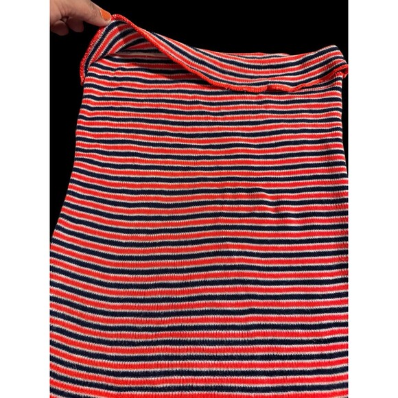 Vintage Garland Y2k Tube Top Striped Goth Grunge Sz S-M-L Girly Punk Strapless - Picture 7 of 8